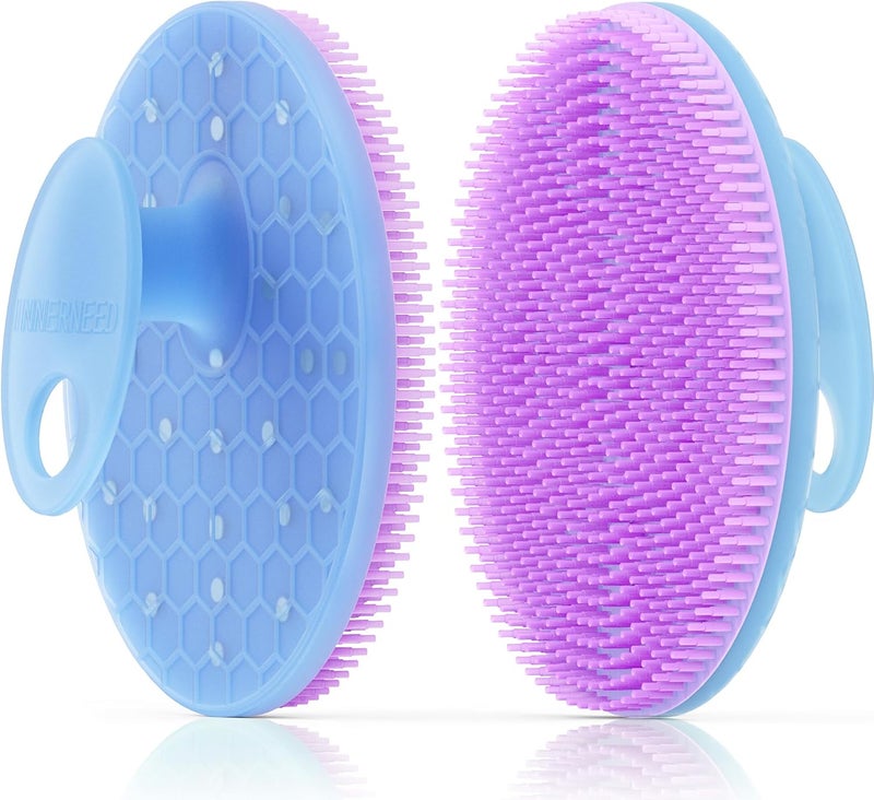 Innerneed Magnetic Silicone Body Scrubber for Shower – Soft, Hygienic Exfoliating Body Brush with Magnetic Core for Daily Cleansing, Circulation & Skin Vitality (Purple) - Image 1